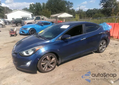 2015 Hyundai Elantra Limited from USA, damaged, VIN 5NPDH4AE0FH576758